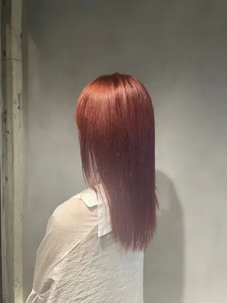 セミロング カラー 暖色/ハイトーン/ カラー/HBLのヘアスタイル