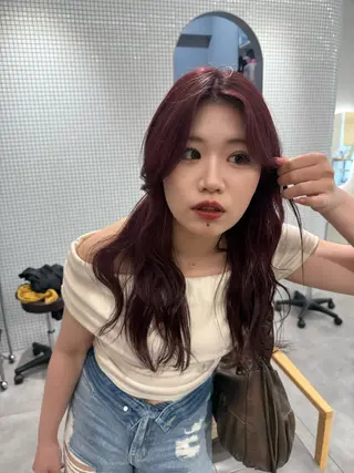 ロング おしゃれボブ/暖色 カラー🧶いろはのヘアスタイル