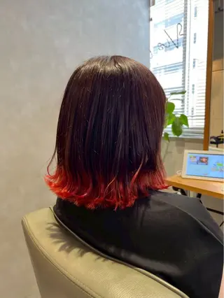 ミディアム カラー vis lien　川口店所属・土屋 咲希のヘアスタイル