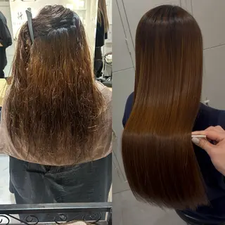 ロング 加藤 麻夢のヘアスタイル