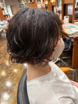ショート パーマ 落合 ちりのヘアスタイル
