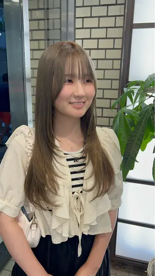 ロング カラー 🌞レイヤー×カラー 前川那津美🌞のヘアスタイル