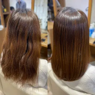 ミディアム ♦️髪質改善美髪矯正 💍谷口克也♦️のヘアスタイル