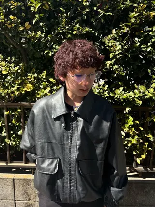 パーマ メンズ Litbyfifth 前里花鈴のヘアスタイル