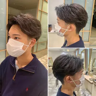 ミディアム カラー パーマ ヘアアレンジ メンズ キッズ ネイル マツエク・マツパ アイブロウ 《褒められる》 透明感カラー/小嶋のヘアスタイル