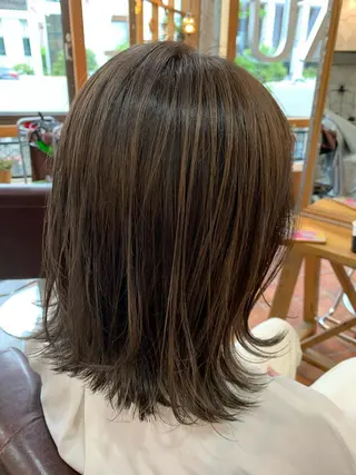 ミディアム カラー 新宿/美髪矯正 髪質改善/韓国風山本のヘアスタイル