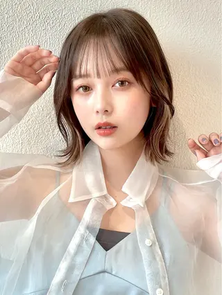 ミディアム カラー 市原 大翼のヘアスタイル