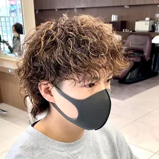 カラー パーマ メンズ 【メンズ特化】 池田大成✂︎のヘアスタイル