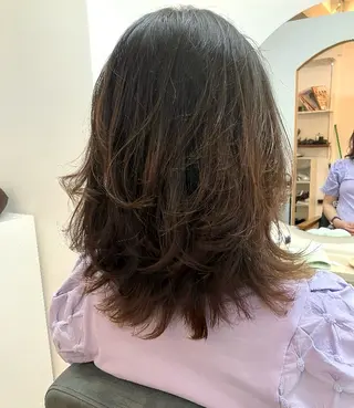 セミロング ウルフ・ハイレイヤー 🌟ナカノ・ユウヤのヘアスタイル