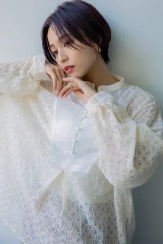 ショート 最新ケアカラー 髪質改善YUTOのヘアスタイル