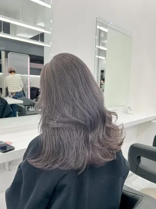 セミロング カラー ヘアアレンジ 透明感×韓流ハイ トーン🫧RYUTAのヘアスタイル