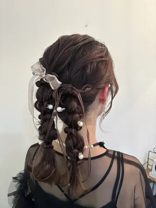 ヘアアレンジ 艶カラー✨️ りなこのヘアスタイル