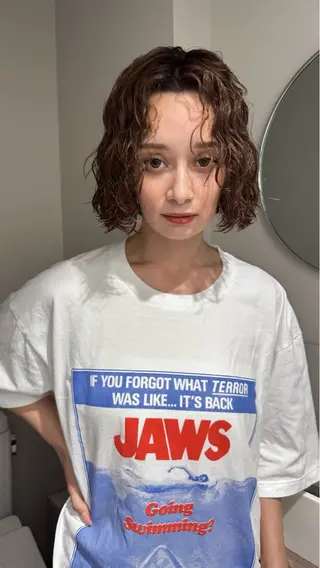 ショート 🌀渋谷ボブパーマ 🌀河野瑠太のヘアスタイル