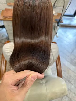 セミロング カラー 櫛部洸貴/ メンズ、ヘットスパのヘアスタイル