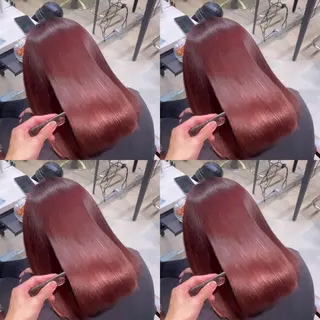 カラー youres hair 新宿3丁目店所属・🍫ハイトーン✖︎ 髪質改善🍫柴田のヘアスタイル