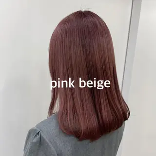 セミロング 暖色カラー推し/ トヤエリコのヘアスタイル