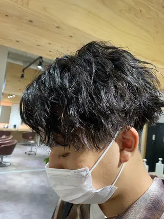 パーマ メンズ メンズブリーチカラー /パーマ ごーた立川のヘアスタイル