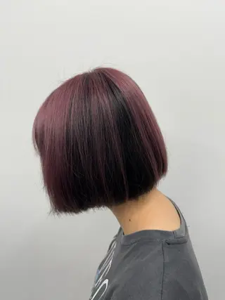 ショート カラー ヘアアレンジ 🐹ブリーチ/ボブ /韓国ヘア/蓮🐹のヘアスタイル