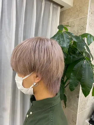 ミディアム カラー メンズ 田澤 史悠のヘアスタイル