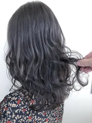 セミロング カラー SALOWIN神戸三宮East店所属・【透明感、艶髪】西村 有司のヘアスタイル