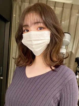 ロング 京都レイヤーカット/ 縮毛矯正/羽柴りくのヘアスタイル