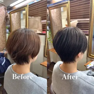 ショート カラー 🌱ケミカル美容師 未来を綺麗に🌱優吾のヘアスタイル