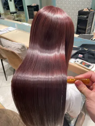 ロング カラー あさひ/艶髪 ／暖色カラーのヘアスタイル