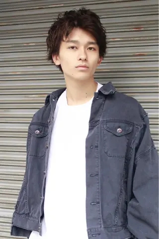 メンズ BABY 艶髪暗髪ヘア💖達人のヘアスタイル