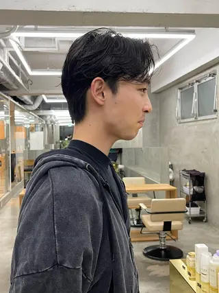 パーマ メンズ メンズカット パーマ[佐橋]のヘアスタイル