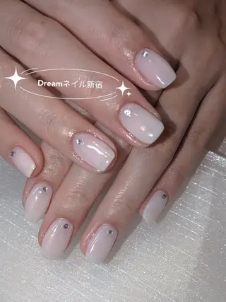 ネイル ネイリストゆか💅 長さだし、深爪矯正のネイルデザイン