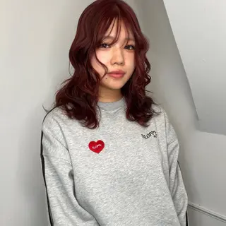 ミディアム カラー land所属・透明感カラー/レイヤ ー🌙Honokaのヘアスタイル