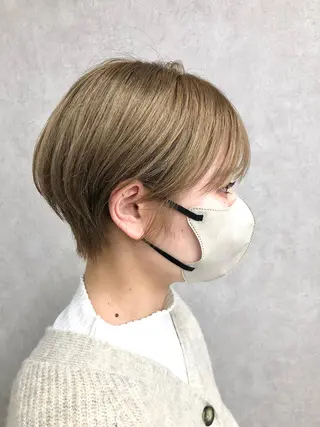 ショート カラー ショート、韓国メンズ ヘアのかつらぎのヘアスタイル