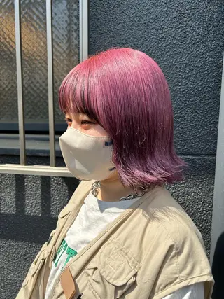 ミディアム ゆうき あすかのヘアスタイル