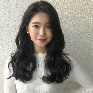 ロング 韓国特化エクステ🟨 エクステのヘアスタイル
