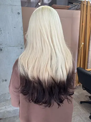 ロング カラー lani hair salon所属・SHOTO ハイトー ン/デザインカラーのヘアスタイル