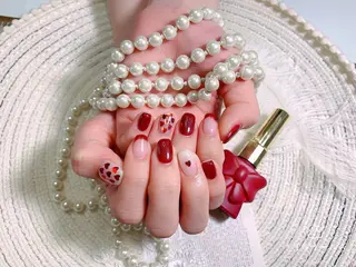 ネイル ネイルサロンAiri 長さ出し·シンプルのネイルデザイン