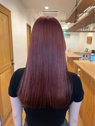 ロング カラー china/ボブ ブリーチカラーのヘアスタイル