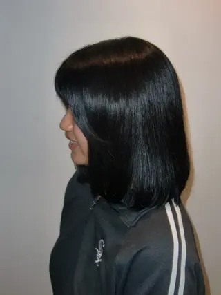 セミロング kingdom  鎌倉店所属・吉田 理那のヘアスタイル