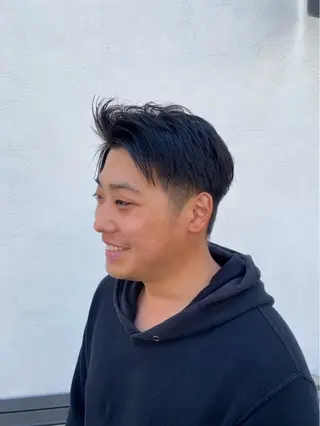 ショート カラー パーマ ヘアアレンジ メンズ キッズ HairSignature所属・ブリーチ指名神戸 No.1美容師RENのヘアスタイル