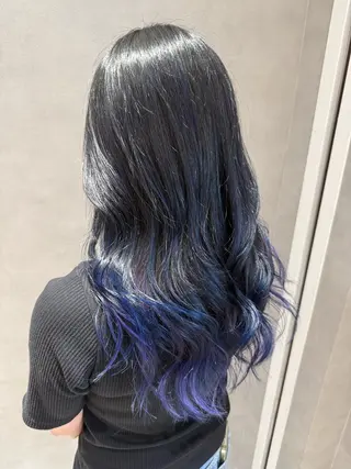ロング カラー インナーカラー/ ストレート/奥野洸也のヘアスタイル