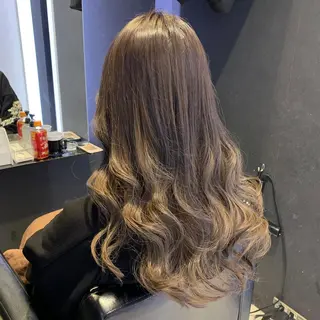 セミロング カラー シールエクステ/渋谷 ／ギャル/LIALAのヘアスタイル