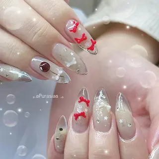 ネイル Purasia高橋✧ マグ/ワンホン/地雷のネイルデザイン