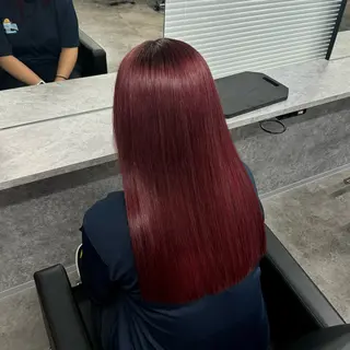 ロング カラー 透明感/ 艶ハイトーン/梨桜のヘアスタイル