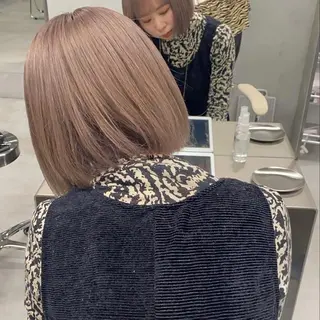 ショート カラー M所属・ハイトーン/透け感 カラー🎀真香のヘアスタイル