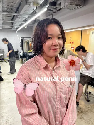 ショート パーマ 札幌パーマ レイヤー/後藤海音のヘアスタイル