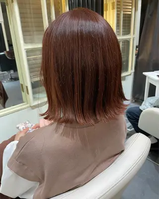 ショート カラー ボブ/パーマ 古家 佑真のヘアスタイル