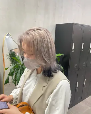 ミディアム ALLEN hair 梅田店のヘアスタイル