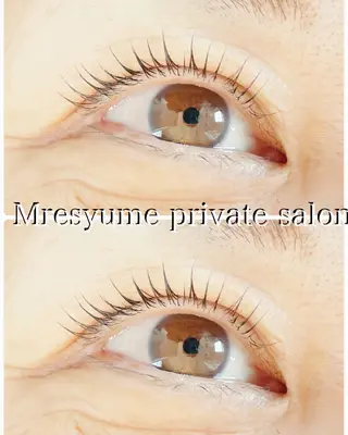 マツエク・マツパ Mresyume MAYUのマツエク・マツパデザイン