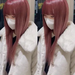 ロング カラー 💖大人韓国ヘア💖 韓国艶カラー【銀座】のヘアスタイル