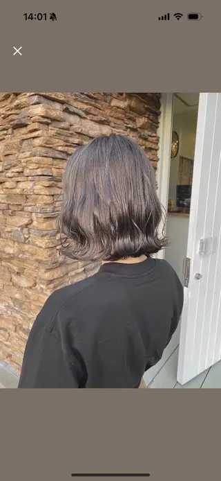 ミディアム カラー 美髪✨艶髪✨髪質改善 カラー特化❣大石優奈のヘアスタイル